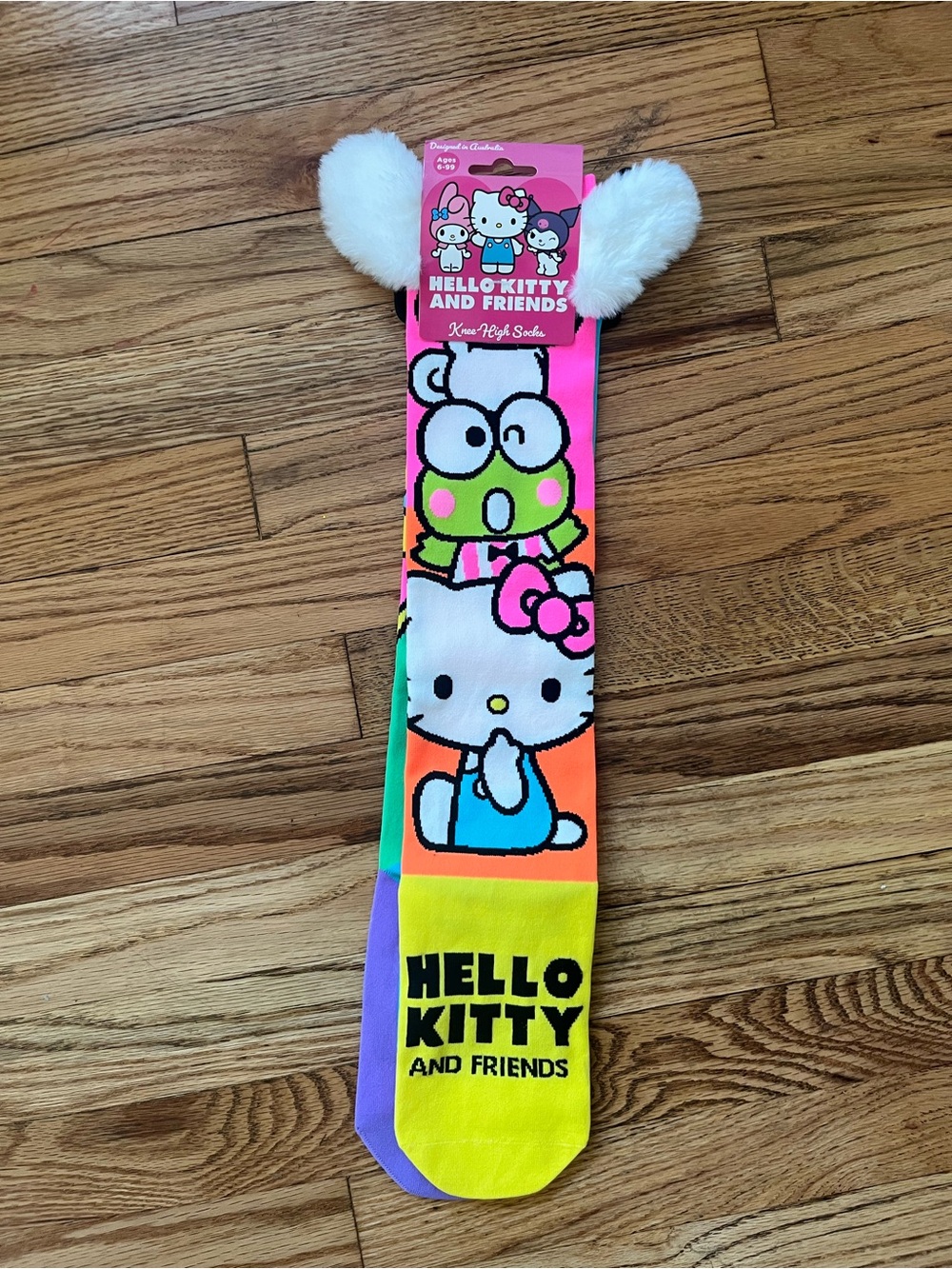 Madmia Hello Kitty and Friends Multicolor Character Knee High Sock OS